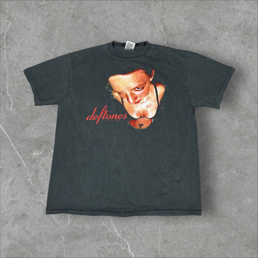 Vintage Deftones Around The Fur 1997 Size XL Black Single Stitch Reprint Shirt
